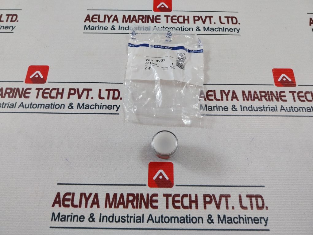 Lot Of 3X Telemecanique Zb2 Bv07 White Pilot Lite Push Button