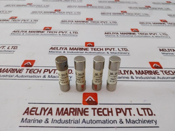 Lot Of 4X Gl 20A 380V Ceramic Cartridge Hrc Fuse