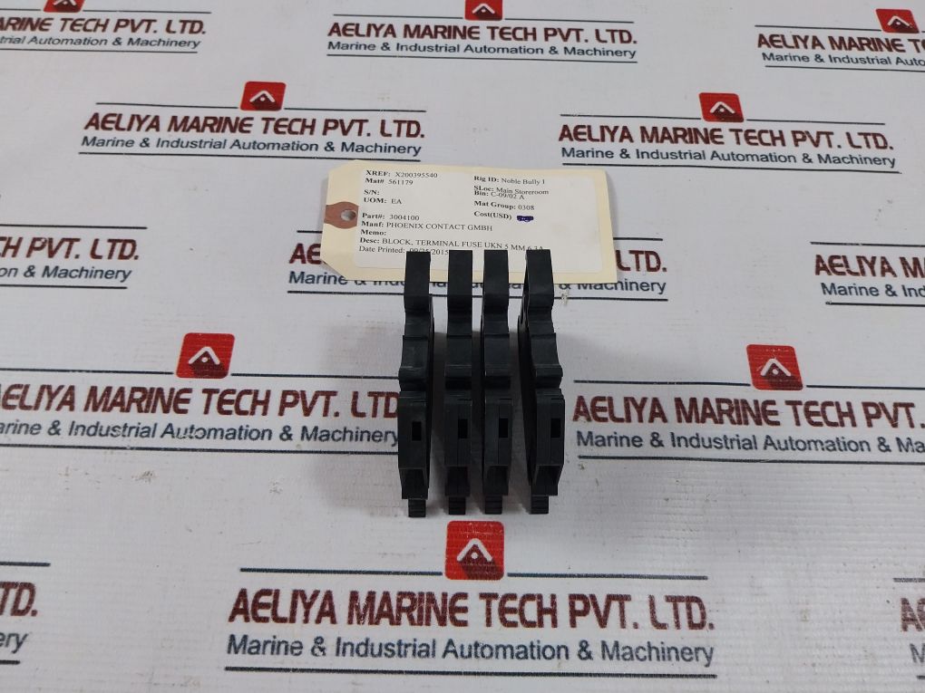Lot Of 4X Phoenix Contact Uk 5-hesi Fuse Modular Terminal Block 3004100