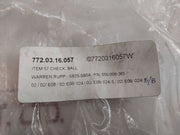 Lot of 4X Warren Rupp SB25-SB5A Check Ball 050-008-365, SB-4-A M: SB1-A