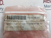 Lot of 4X Warren Rupp SB25-SB5A Check Ball 050-008-365, SB-4-A M: SB1-A