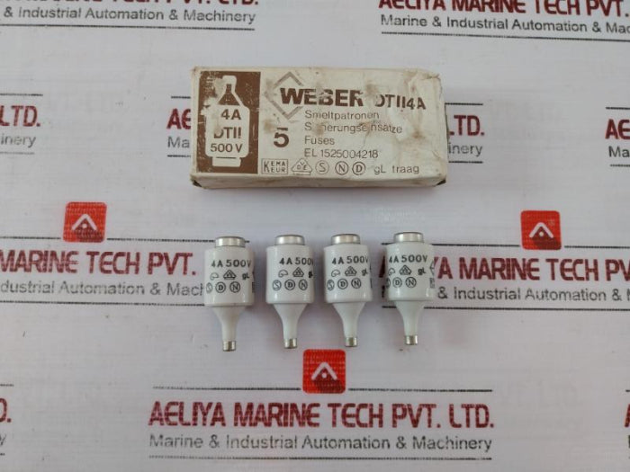 Lot Of 4X Weber Dt II Bottle Fuse 4A 500V El 1525004218