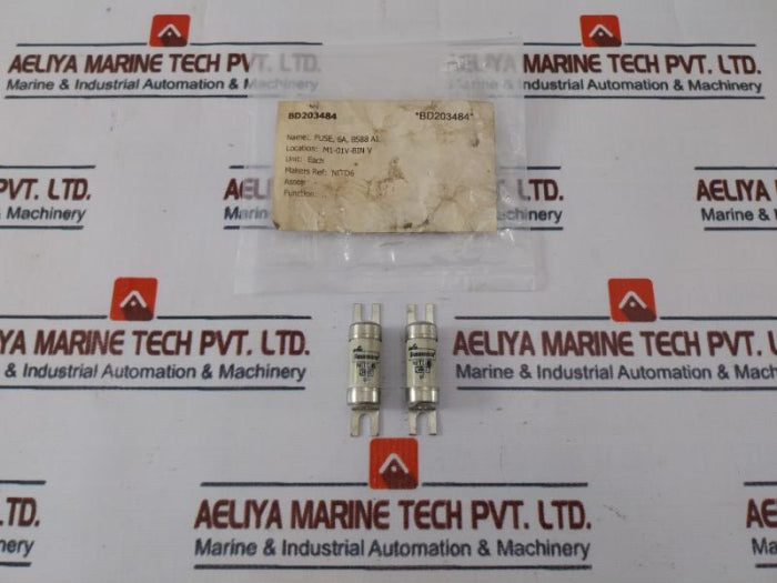 Lot Of 5X Eaton Bussmann Nitd6 Cooper Low Voltage British Standard Fuse 550Vac