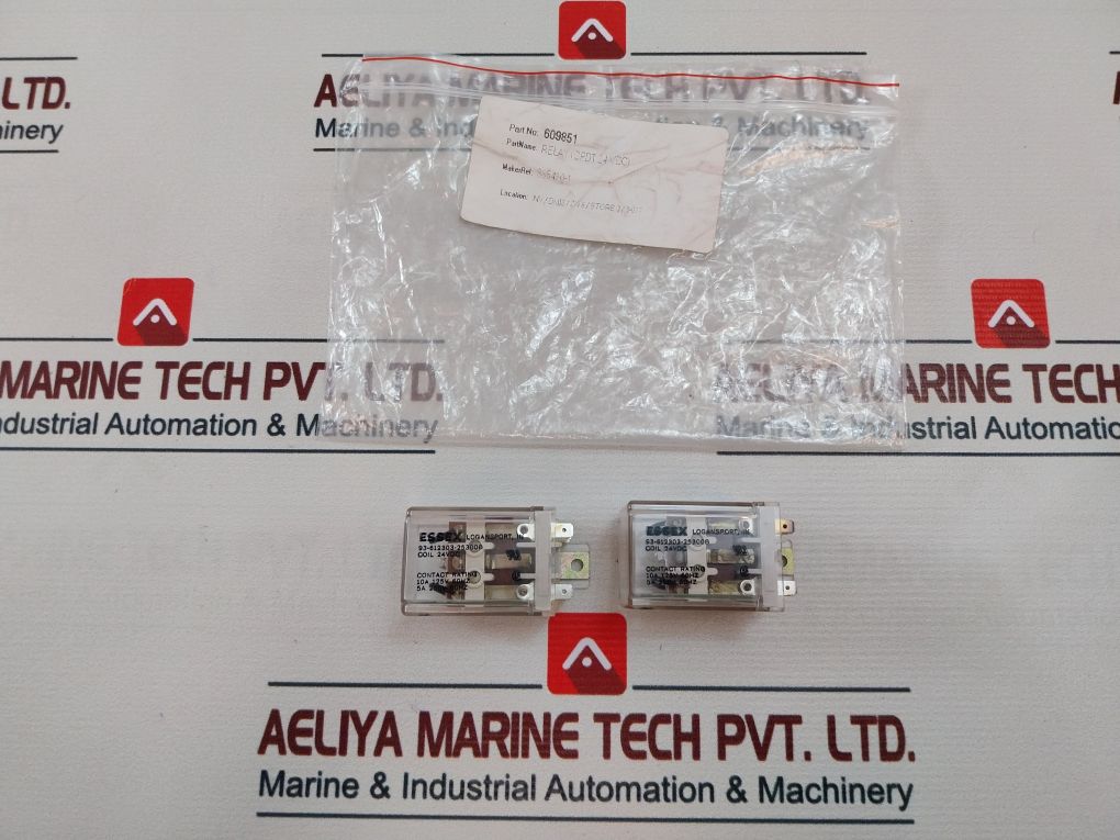 Lot Of 5X Essex 93-612303-25300B Relay 24V Dc