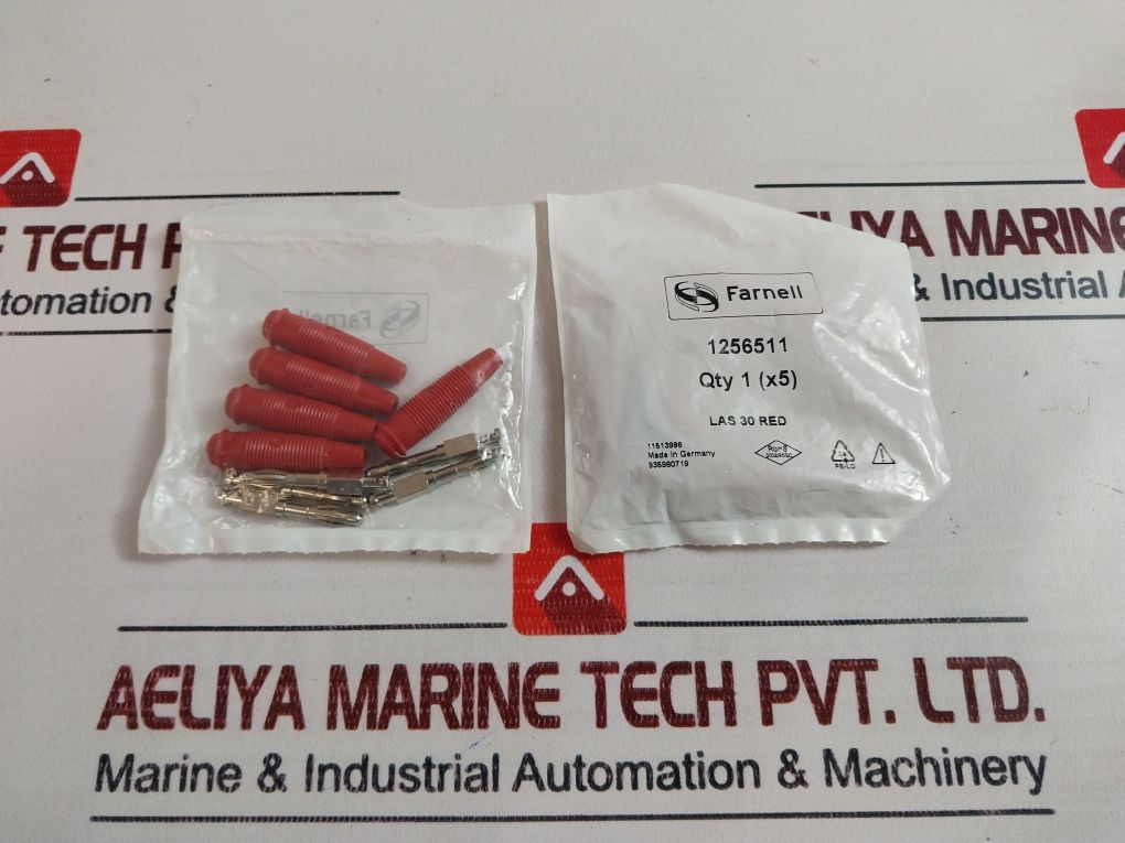 Lot Of 5X Hirschmann 972518101 Plug 4Mm Laminated Red Pk5