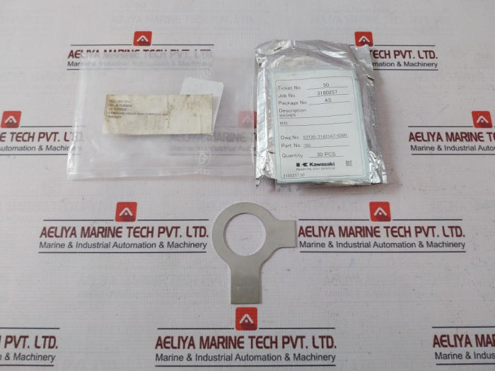 Lot Of 5X Kawasaki Ua-400 Cs Double Lock Tab Washer 3180257.50 152-18O-3Tu