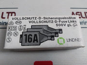 Lot Of 5X Lindner 597.0167 Cartridge Fuse 16A 500V Gl