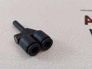 Lot Of 5X Parker 3142 04 00 Legris Plug-in Fittings Y Piece 4Mm X 4Mm