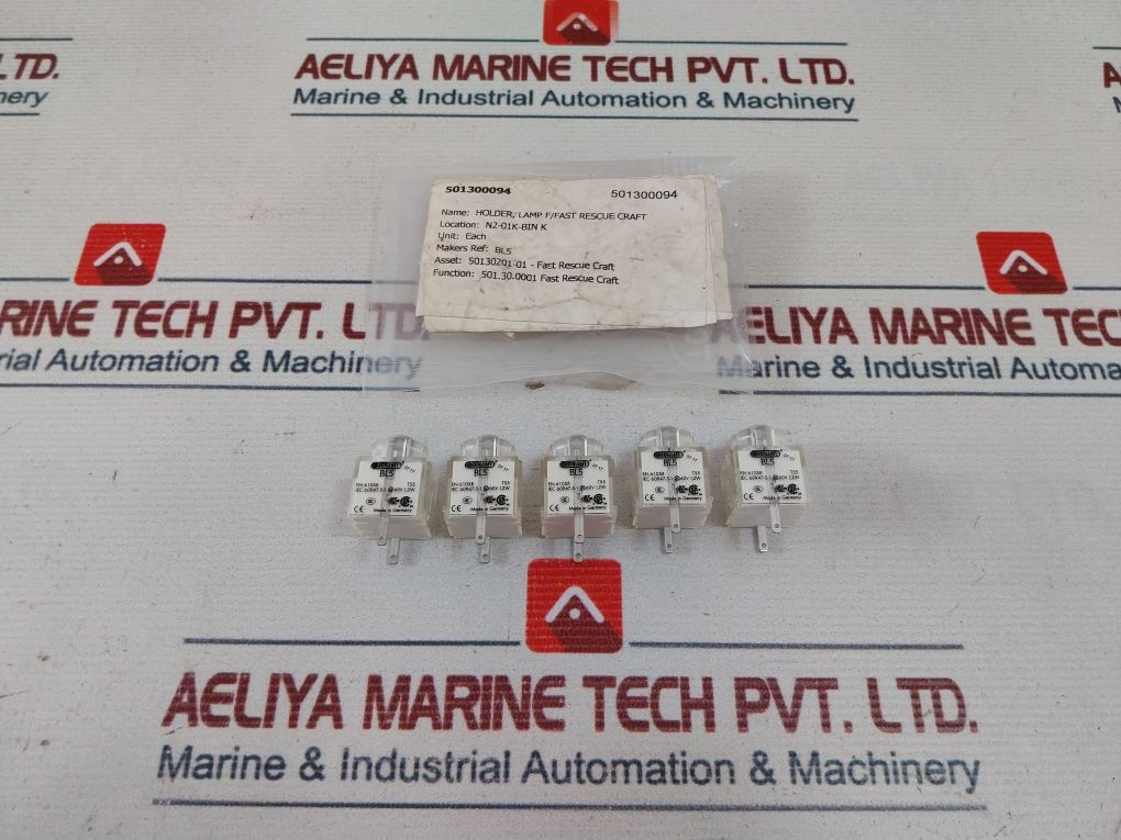 Lot Of 5X Schlegel Bl5 Lamp Holder 60V 1,2W