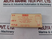 Lot of 5X Siba 10A 500V D-Type Fuse Link GL
