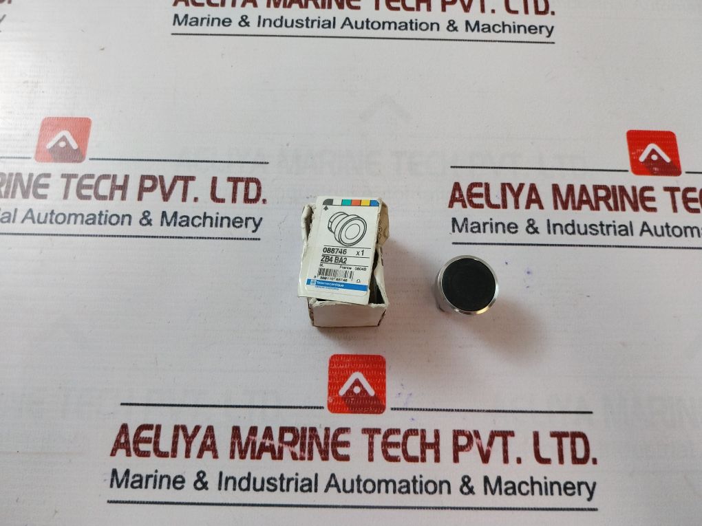 Lot Of 5X Telemecanique Zb4 Ba2 Black Pushbutton 088746