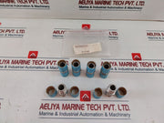 Lot Of 6X Ssp 316 Straight Hex Nipple