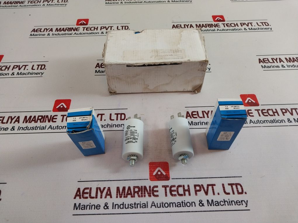 Lot Of 7X Vyhr Cbb60 Motor Capacitor B E12 250Vac 7 Mf