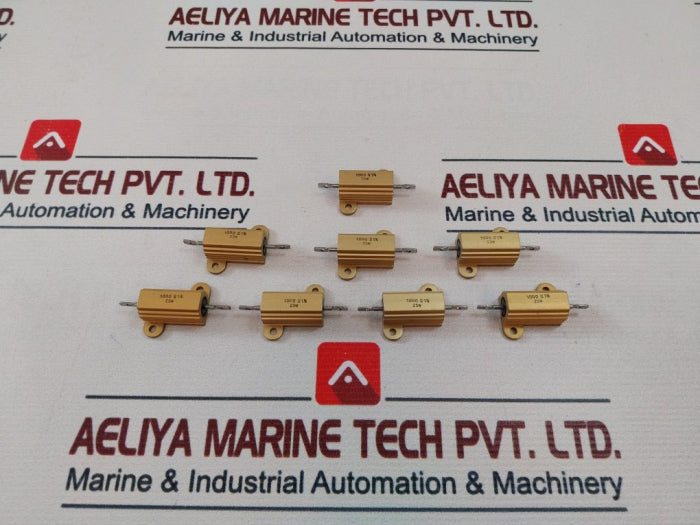 Lot Of 8X 1000 ω 1% 25W Wirewound Resistor