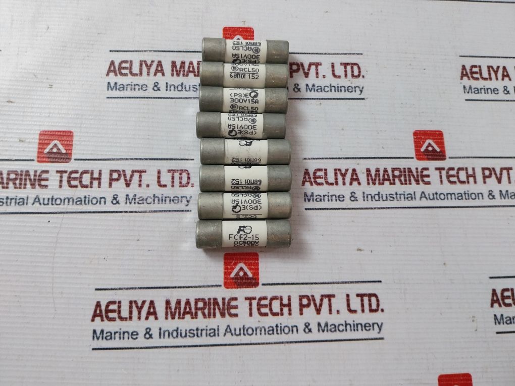 Lot Of 8X Fuji Electric Fcf2-15 Fuse Link 15A Ac500V Dc125V