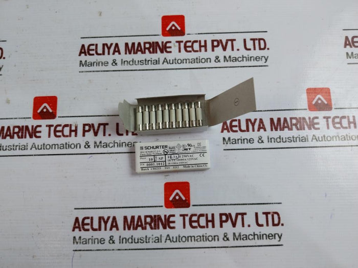 Lot Of 8X Schurter 0001.1012 Cartridge Fuse 6.3A 250Vac