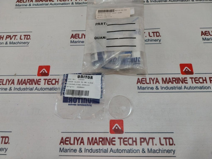 Lot Of 8X Unitor 175331 Cover Glass 50 Mm 