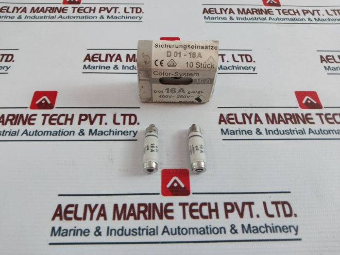 Lot Of 9X M.Schneider D 01 16A Fuse 250V 