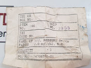 Pressure Switch M12 X 1,5