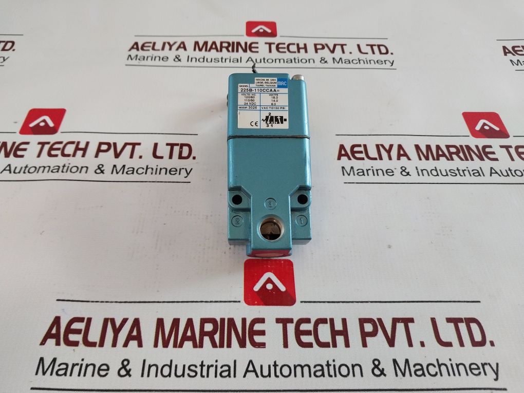 Mac 225B-110Ccaa Solenoid Poppet Valve 110V/50Hz 120V/60Hz