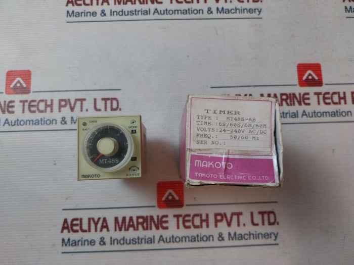 Makoto Mt48S-ab Electronic Timer 24-240V Ac/Dc