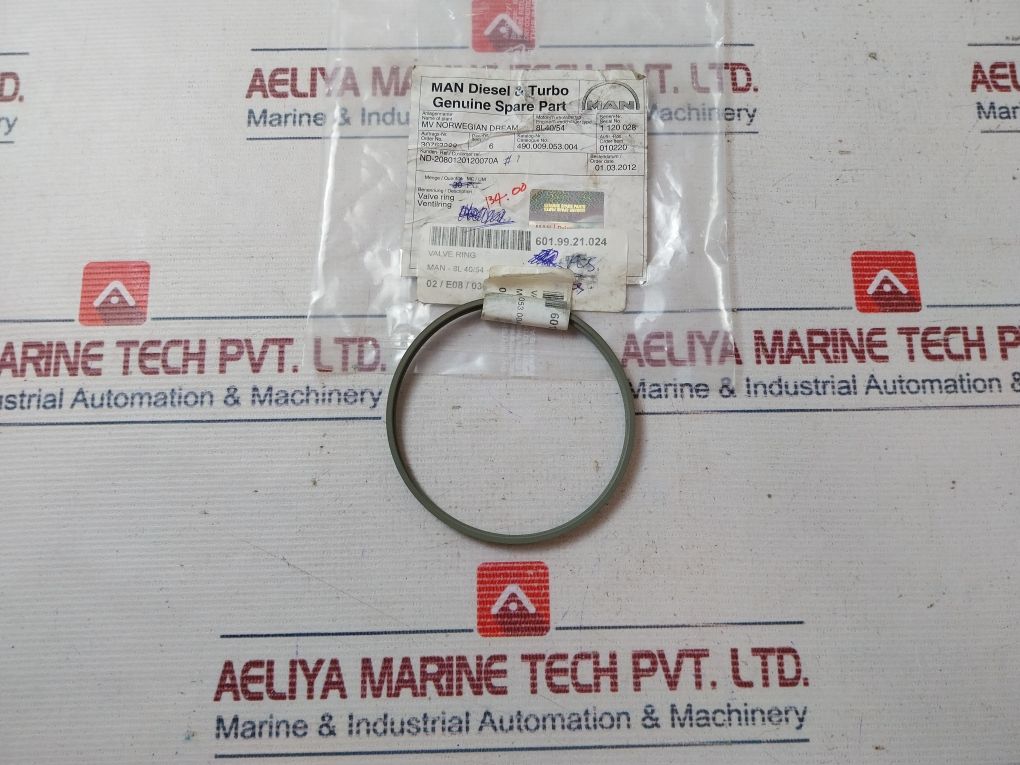 Lot Of 9X Man 8L 40/54 Valve Ring