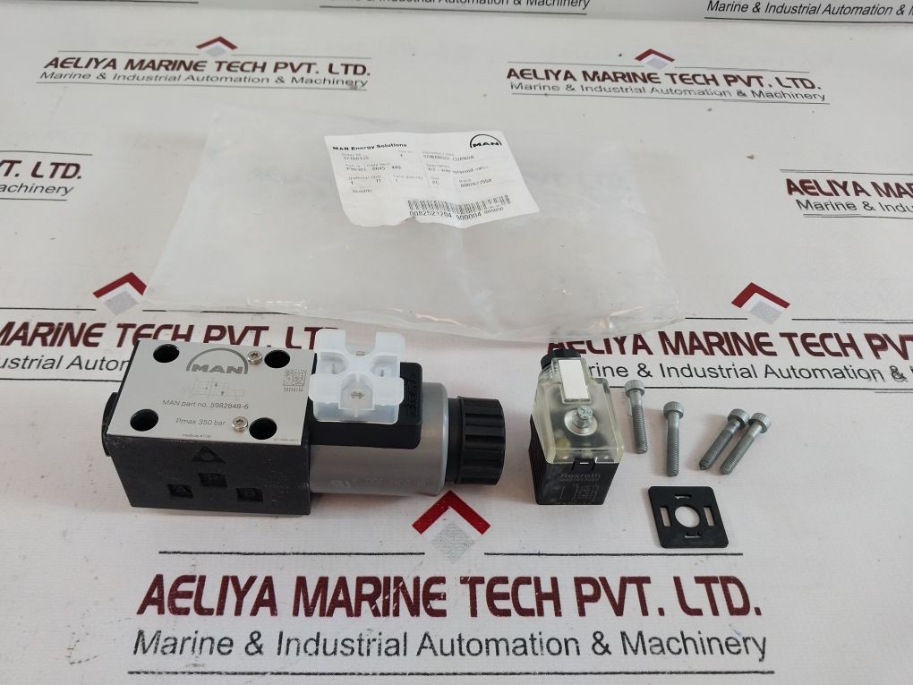 Man 5982848-6 Solenoid Valve With Rexroth R901017027 Plug Connector
