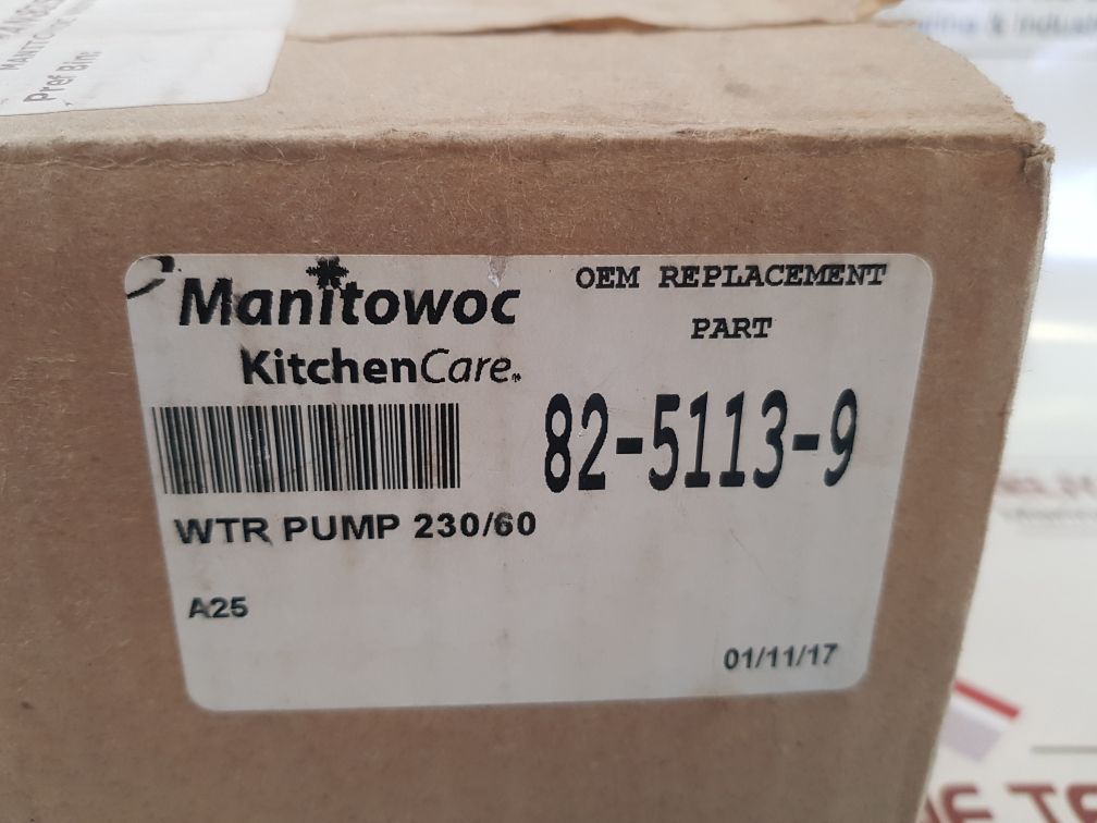 Manitowoc 82-5113-9 Water Pump Msp1