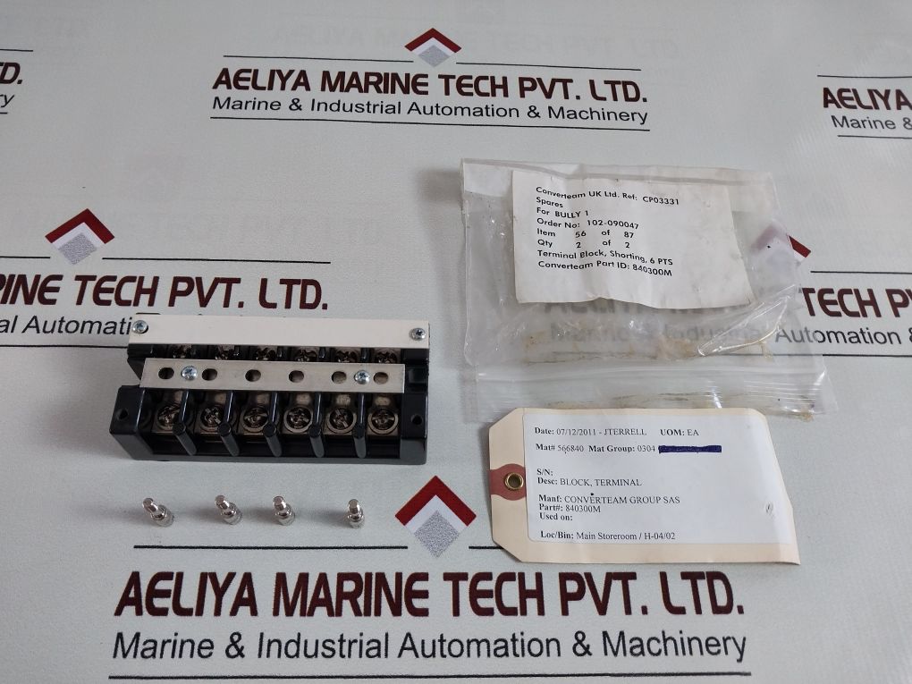 Marathon 1506 Sc Terminal Block 600V. 75A.