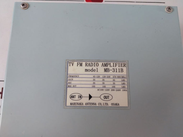 Marunaka Mb-311B Tv Fm Radio Amplifier