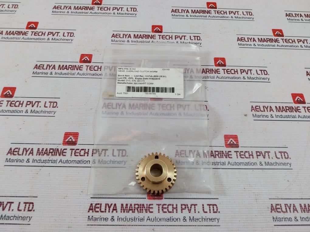 Maximart 2Vs Overload Clutch Worm Gear