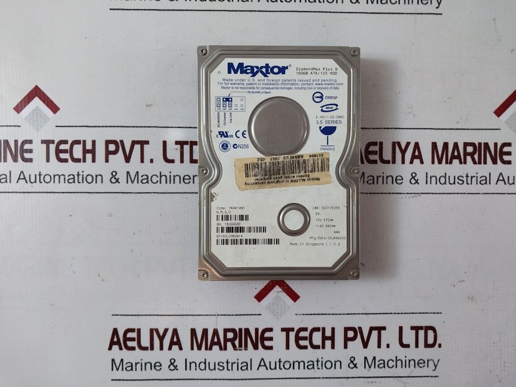 Maxtor Yar41Vw0 Diamondmax Plus 9 Hard Drive
