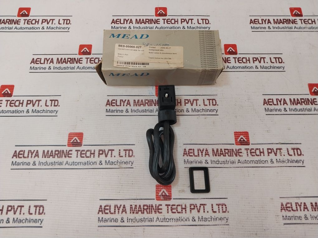 Mead Pvd2 Socket Connector W/Cable For Coil 10A 250V