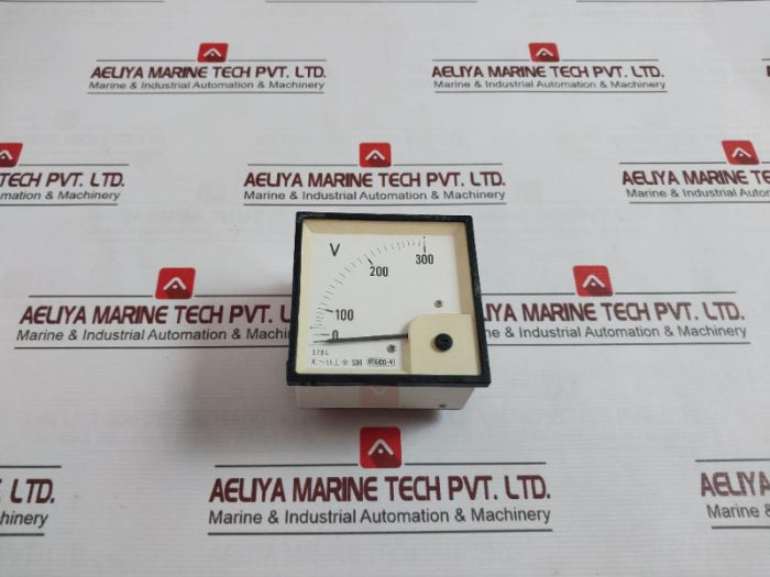 Meco-v S96 Ac Moving Iron Din Panel Ammeter & Voltmeter 0-300V