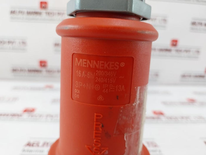 Mennekes 16A-6H Connection Plug 200/346V 240/415V 380V – Aeliya Marine