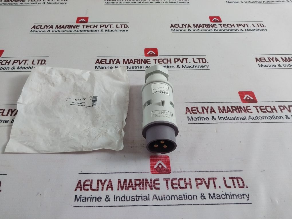 Mennekes 662Rs Purple Cable Mount 3P Industrial Power Plug 16A 20-25V