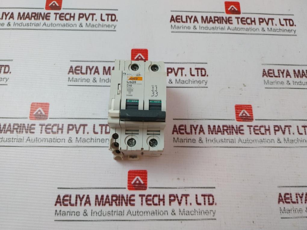 Merlin Gerin C60H C10 24986 Circuit Breaker 400Vac