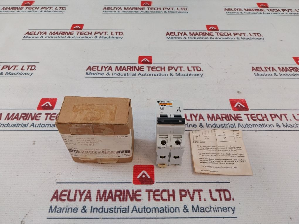 Merlin Gerin C60Hb B16 2 Pole Circuit Breaker 16A