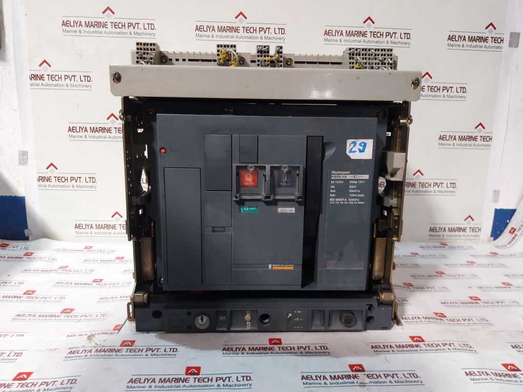 Merlin Gerin Nw08 Ha Masterpact Circuit Breaker Mch 200/250 Vdc 