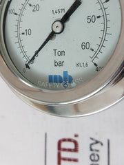 Mhwirth 0-400 Bar Pressure Gauge