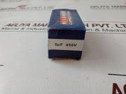 Lot Of 5X Microkon En60252-1 Capacitors 5 ÂµF Â±5% Krc
