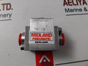 Midland Pneumatic 1931520-04 Shuttle Valve 1/4 X 145 Psi