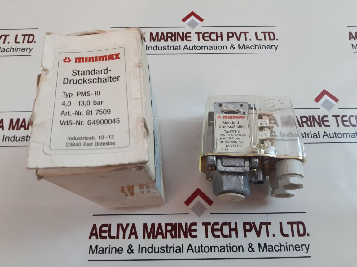 Minimax Pms-10 Standard Pressure Switch