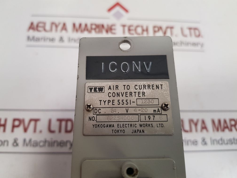 Yokogawa 5551-1230 Air To Current Converter 622Sw006