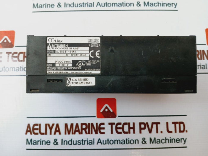 Mitsubishi Electric Aj65Sbt-64Ad Cc-link AD Converter Unit 24Vdc