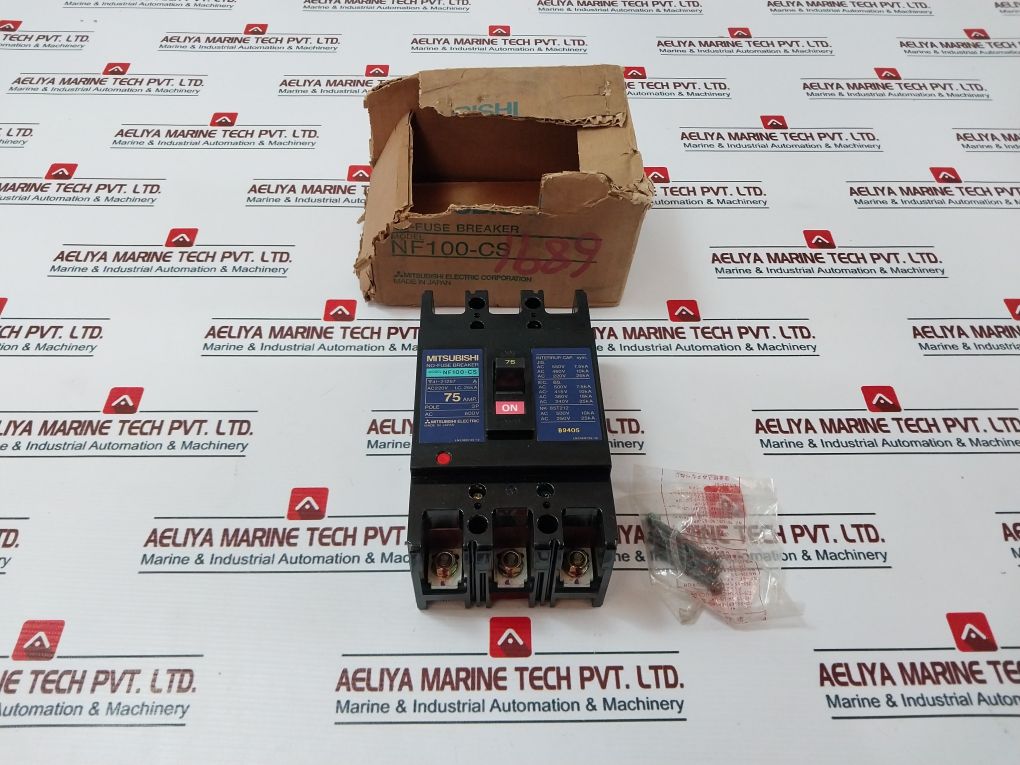 Mitsubishi Electric Nf100-cs 3 Pole No-fuse Breaker 75A Ac220V