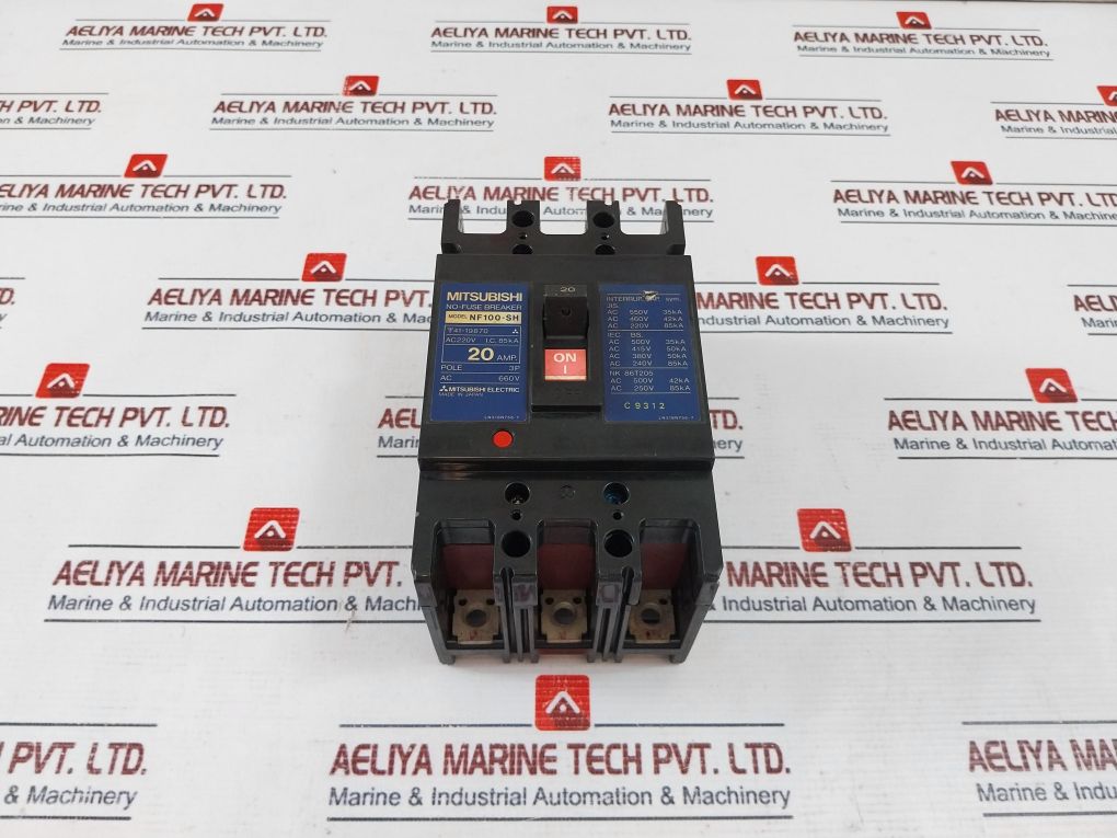 Mitsubishi Electric Nf100-sh No-fuse Low Voltage Circuit Breaker 20A 3Pole 660V