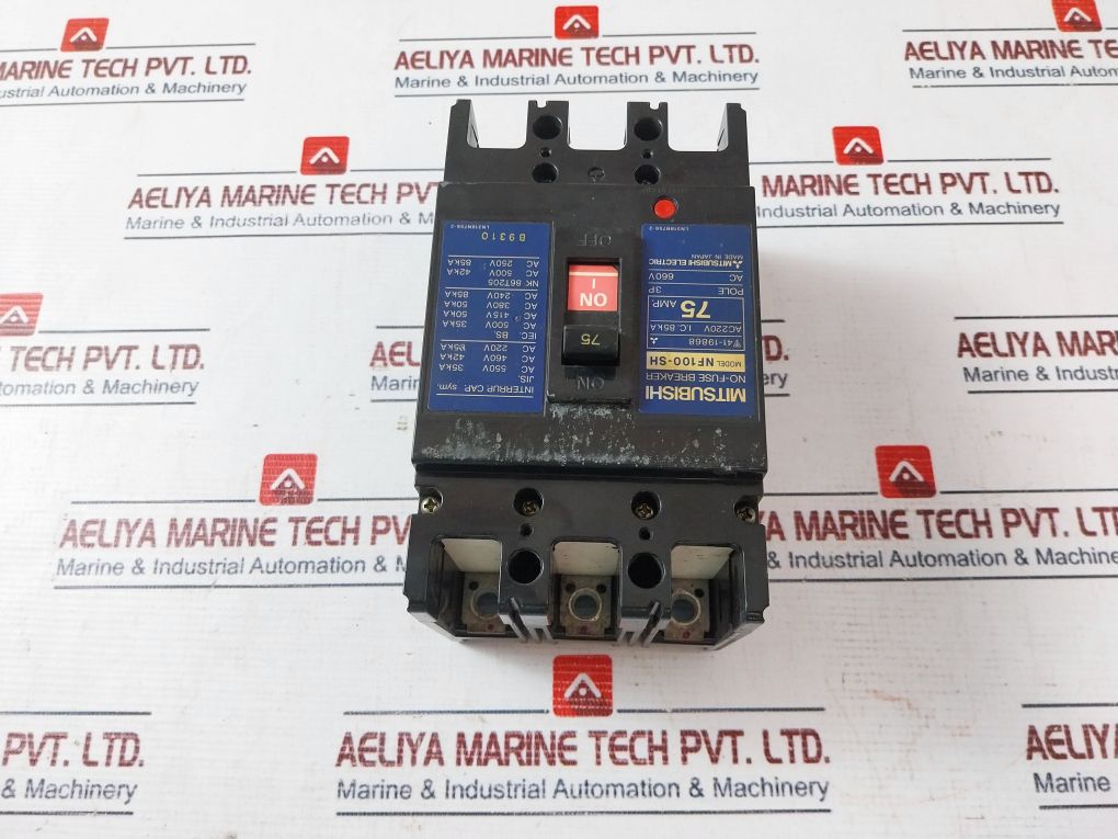 Mitsubishi Electric Nf100-sh No-fuse Breaker 75Amp 3Pole 660V