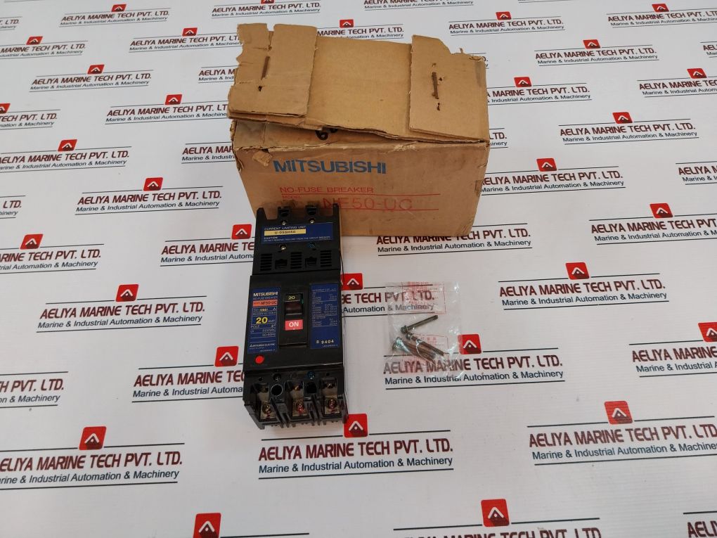 Mitsubishi Electric Nf50-uc No-fuse Breaker 20 Amp 600Vac 50-60Hz