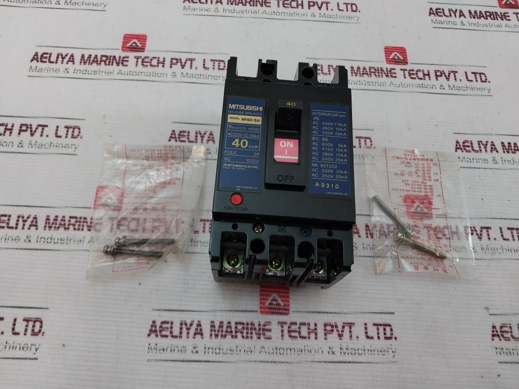 Mitsubishi Electric Nf60-sh No-fuse Breaker 40Amp 3 Pole